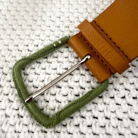 Guess Vintage Tan Patchwork Granny Floral Embrodiered Boho Y2K Belt Large - Picture 4 of 7